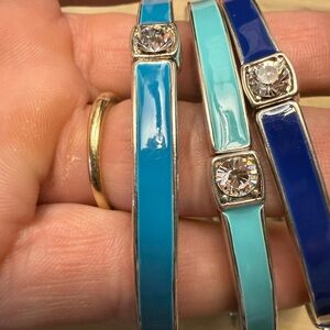 Premier Designs Blue and Turquoise Bracelet Trio